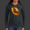 Ladies 100% Ring Spun Cotton Long Sleeve Hooded T Shirt Thumbnail