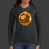 Ladies 100% Ring Spun Cotton Long Sleeve Hooded T Shirt Thumbnail