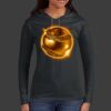 Ladies 100% Ring Spun Cotton Long Sleeve Hooded T Shirt Thumbnail