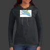 Ladies 100% Ring Spun Cotton Long Sleeve Hooded T Shirt Thumbnail