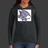 Ladies 100% Ring Spun Cotton Long Sleeve Hooded T Shirt Thumbnail