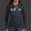 Ladies 100% Ring Spun Cotton Long Sleeve Hooded T Shirt Thumbnail