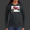 Ladies 100% Ring Spun Cotton Long Sleeve Hooded T Shirt Thumbnail