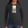 Ladies 100% Ring Spun Cotton Long Sleeve Hooded T Shirt Thumbnail