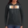 Ladies 100% Ring Spun Cotton Long Sleeve Hooded T Shirt Thumbnail