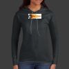 Ladies 100% Ring Spun Cotton Long Sleeve Hooded T Shirt Thumbnail
