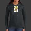 Ladies 100% Ring Spun Cotton Long Sleeve Hooded T Shirt Thumbnail