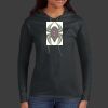 Ladies 100% Ring Spun Cotton Long Sleeve Hooded T Shirt Thumbnail
