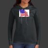 Ladies 100% Ring Spun Cotton Long Sleeve Hooded T Shirt Thumbnail