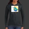 Ladies 100% Ring Spun Cotton Long Sleeve Hooded T Shirt Thumbnail