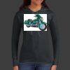 Ladies 100% Ring Spun Cotton Long Sleeve Hooded T Shirt Thumbnail