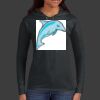 Ladies 100% Ring Spun Cotton Long Sleeve Hooded T Shirt Thumbnail