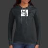 Ladies 100% Ring Spun Cotton Long Sleeve Hooded T Shirt Thumbnail