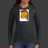 Ladies 100% Ring Spun Cotton Long Sleeve Hooded T Shirt Thumbnail
