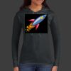 Ladies 100% Ring Spun Cotton Long Sleeve Hooded T Shirt Thumbnail