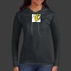 Ladies 100% Ring Spun Cotton Long Sleeve Hooded T Shirt Thumbnail
