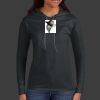 Ladies 100% Ring Spun Cotton Long Sleeve Hooded T Shirt Thumbnail