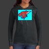 Ladies 100% Ring Spun Cotton Long Sleeve Hooded T Shirt Thumbnail