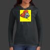 Ladies 100% Ring Spun Cotton Long Sleeve Hooded T Shirt Thumbnail