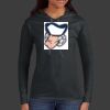 Ladies 100% Ring Spun Cotton Long Sleeve Hooded T Shirt Thumbnail