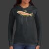 Ladies 100% Ring Spun Cotton Long Sleeve Hooded T Shirt Thumbnail