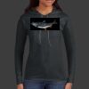 Ladies 100% Ring Spun Cotton Long Sleeve Hooded T Shirt Thumbnail