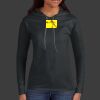 Ladies 100% Ring Spun Cotton Long Sleeve Hooded T Shirt Thumbnail