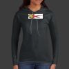 Ladies 100% Ring Spun Cotton Long Sleeve Hooded T Shirt Thumbnail