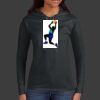 Ladies 100% Ring Spun Cotton Long Sleeve Hooded T Shirt Thumbnail