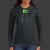 Ladies 100% Ring Spun Cotton Long Sleeve Hooded T Shirt Thumbnail