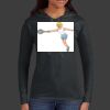 Ladies 100% Ring Spun Cotton Long Sleeve Hooded T Shirt Thumbnail