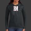 Ladies 100% Ring Spun Cotton Long Sleeve Hooded T Shirt Thumbnail