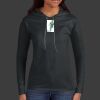 Ladies 100% Ring Spun Cotton Long Sleeve Hooded T Shirt Thumbnail