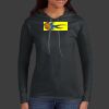Ladies 100% Ring Spun Cotton Long Sleeve Hooded T Shirt Thumbnail