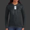 Ladies 100% Ring Spun Cotton Long Sleeve Hooded T Shirt Thumbnail