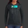 Ladies 100% Ring Spun Cotton Long Sleeve Hooded T Shirt Thumbnail