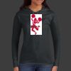 Ladies 100% Ring Spun Cotton Long Sleeve Hooded T Shirt Thumbnail