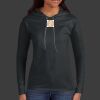 Ladies 100% Ring Spun Cotton Long Sleeve Hooded T Shirt Thumbnail