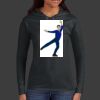 Ladies 100% Ring Spun Cotton Long Sleeve Hooded T Shirt Thumbnail