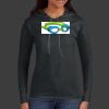 Ladies 100% Ring Spun Cotton Long Sleeve Hooded T Shirt Thumbnail