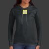 Ladies 100% Ring Spun Cotton Long Sleeve Hooded T Shirt Thumbnail