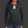 Ladies 100% Ring Spun Cotton Long Sleeve Hooded T Shirt Thumbnail