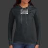 Ladies 100% Ring Spun Cotton Long Sleeve Hooded T Shirt Thumbnail