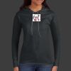 Ladies 100% Ring Spun Cotton Long Sleeve Hooded T Shirt Thumbnail