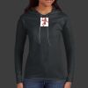 Ladies 100% Ring Spun Cotton Long Sleeve Hooded T Shirt Thumbnail