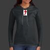 Ladies 100% Ring Spun Cotton Long Sleeve Hooded T Shirt Thumbnail