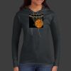 Ladies 100% Ring Spun Cotton Long Sleeve Hooded T Shirt Thumbnail
