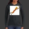 Ladies 100% Ring Spun Cotton Long Sleeve Hooded T Shirt Thumbnail