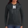 Ladies 100% Ring Spun Cotton Long Sleeve Hooded T Shirt Thumbnail