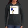 Ladies 100% Ring Spun Cotton Long Sleeve Hooded T Shirt Thumbnail